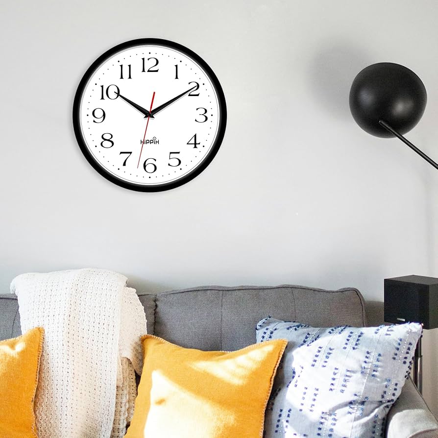 Amazon.com: HIPPIH 2 Pack Silent Wall Clock, 12 Inch Non